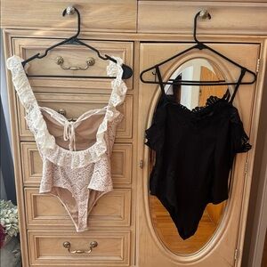 Set of 2 Lace Bodysuits